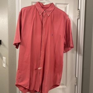 Ralph Lauren Salmon / Coral Pink Button-down Collared Shirt
